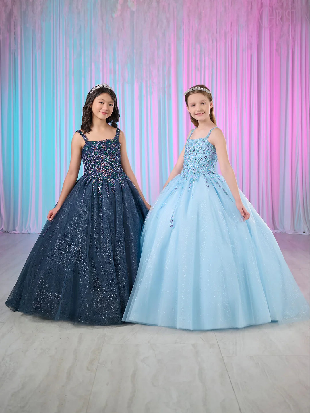 Discover the ultimate in elegance and style with our Tiffany Princess 13769 Girls Pageant Dress. Made with shimmer tulle and a stunning beaded corset, this A Line Tulle Ballgown will make any girl feel like royalty. Perfect for pageants, weddings, or any special occasion.