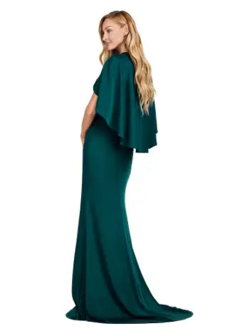 Discover elegance and sophistication with the Ashley Lauren 11416 Long Prom Dress. Made from crepe fabric and adorned with a beaded belt, this dress boasts a sleek and modern look. With an overlay and slit, it is perfect for formal occasions or pageants. Stand out in style and confidence. Dazzle all night in this elegant evening gown. The ruched V-Neck bustier is adorned with a beaded belt and a modern overlay. The wrap skirt is complete with a left leg slit.