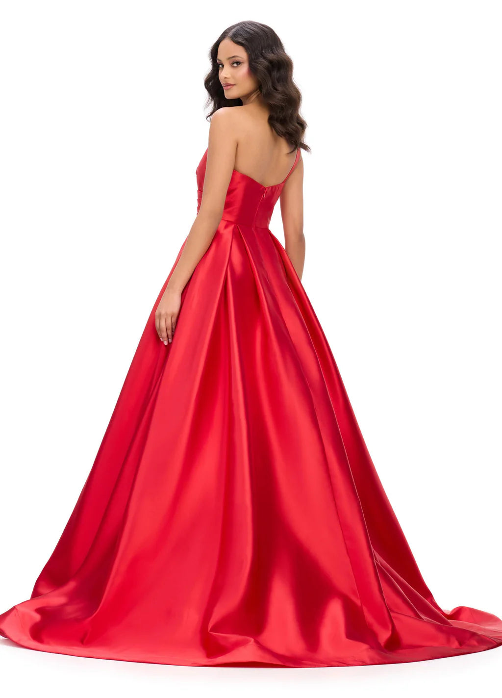 Indulge in pure luxury with our Ashley Lauren 11772 One Shoulder Ballgown Prom Dress. The sweetheart neckline and ruched bodice create a stunning silhouette, while the one-shoulder design adds a touch of drama. Perfect for a sophisticated evening event or special occasion. Elevate your style with this exclusive masterpiece.