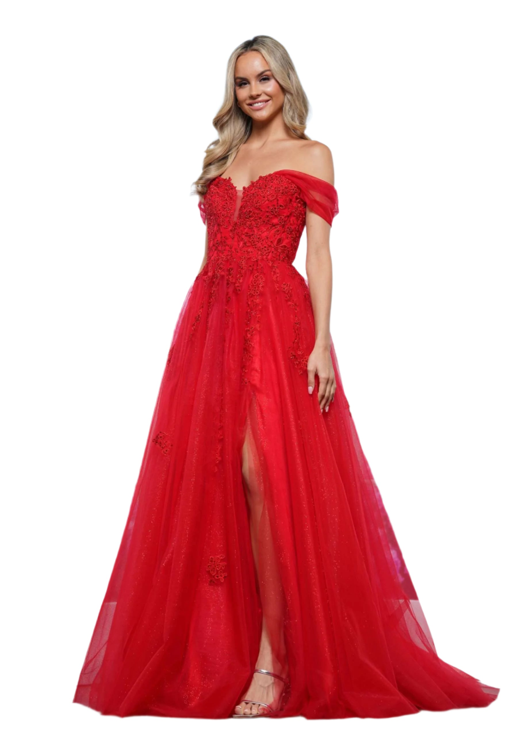 Elevate your elegance with the Colors Dress 3474 Shimmer Lace A Line Maxi Slit Lace Prom Dress. This exquisite gown features shimmering lace and a flattering A-line silhouette, perfect for any special occasion. Its elegant slit adds a touch of allure, making it a stunning choice for prom, pageants, and even bridal weddings.

Sizes: 2-24

Colors: Black, Red, White