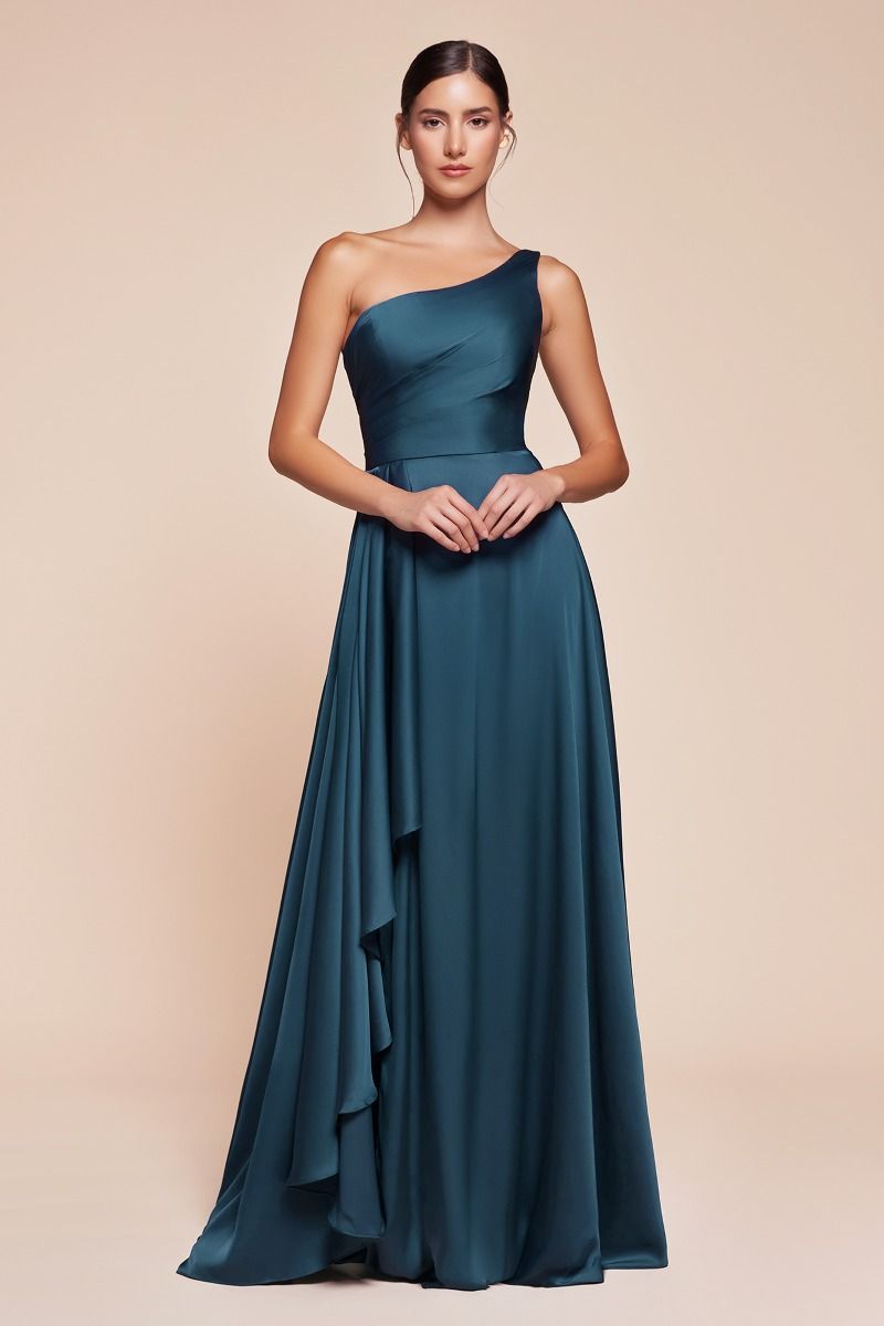 Ladivine 7450 bridesmaids dress Soft Satin one shoulder A line