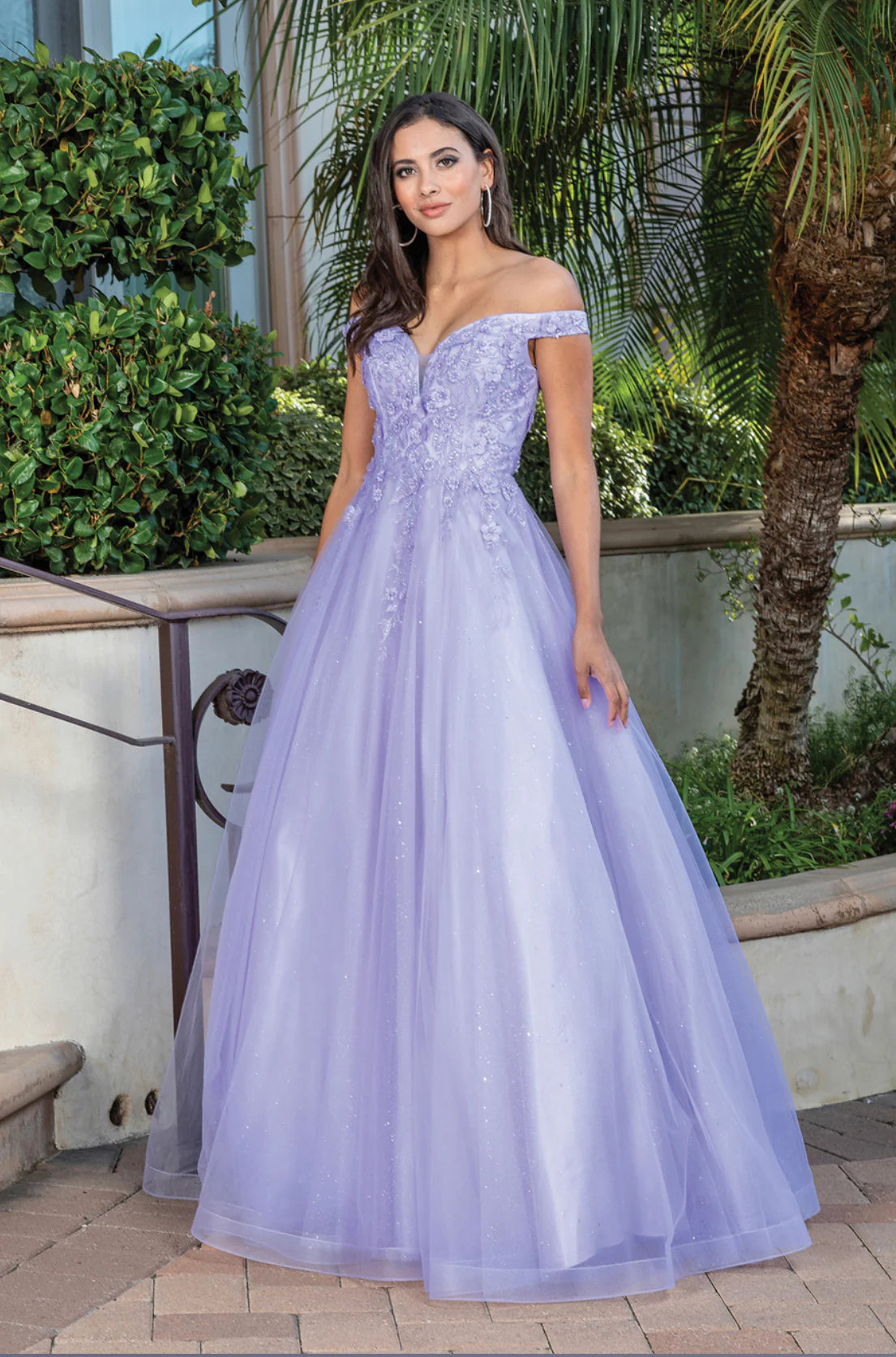 Dancing Queen 4316 Prom Dress Long A Line off the shoulder