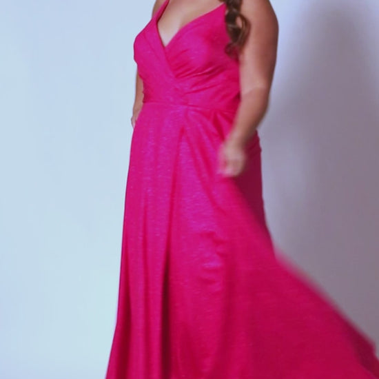 Look your best in our Sydney's Closet SC7375 Long Prom Dress - a beautiful A-line plus-size with a shimmering look an alluring maxi slit, and a formal gown silhouette that is perfect for any special event. The dress offers a flattering fit for all body types. All eyes are on you when you sparkle in this fabulous formal gown designed for women with real curves.