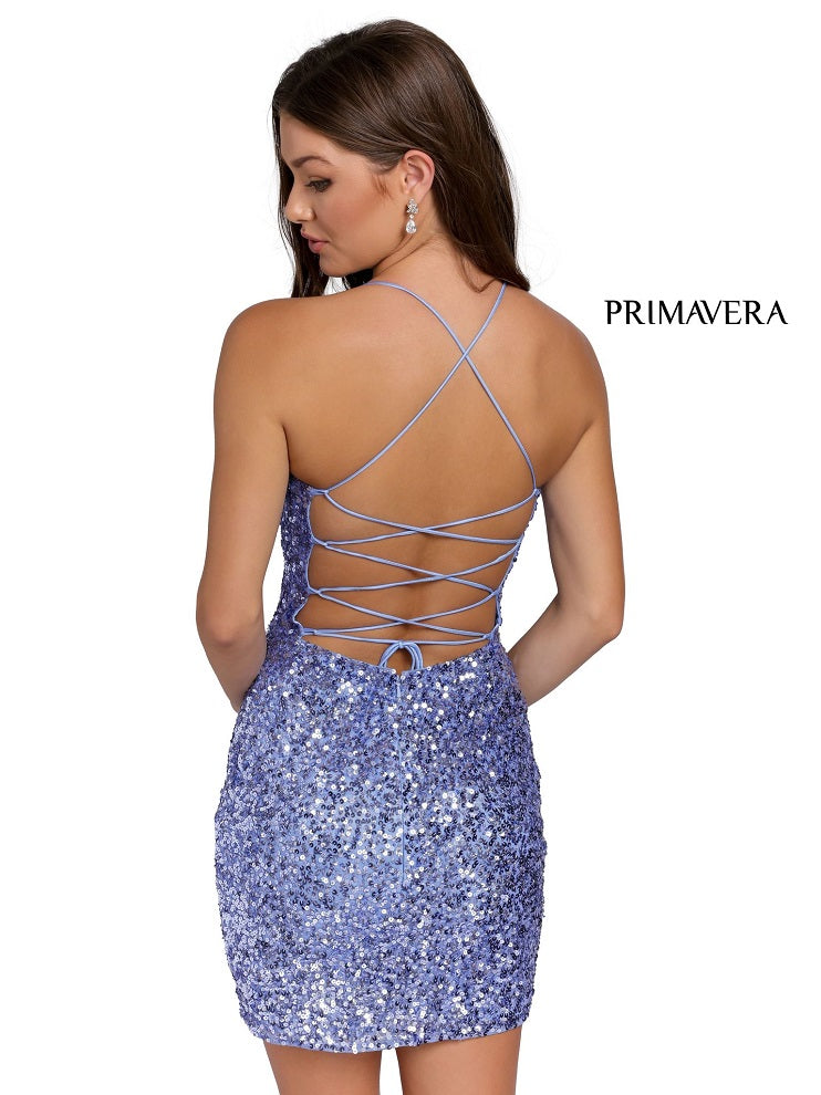 Primavera Couture 3351 Cocktail Dress Short Fitted Sequin