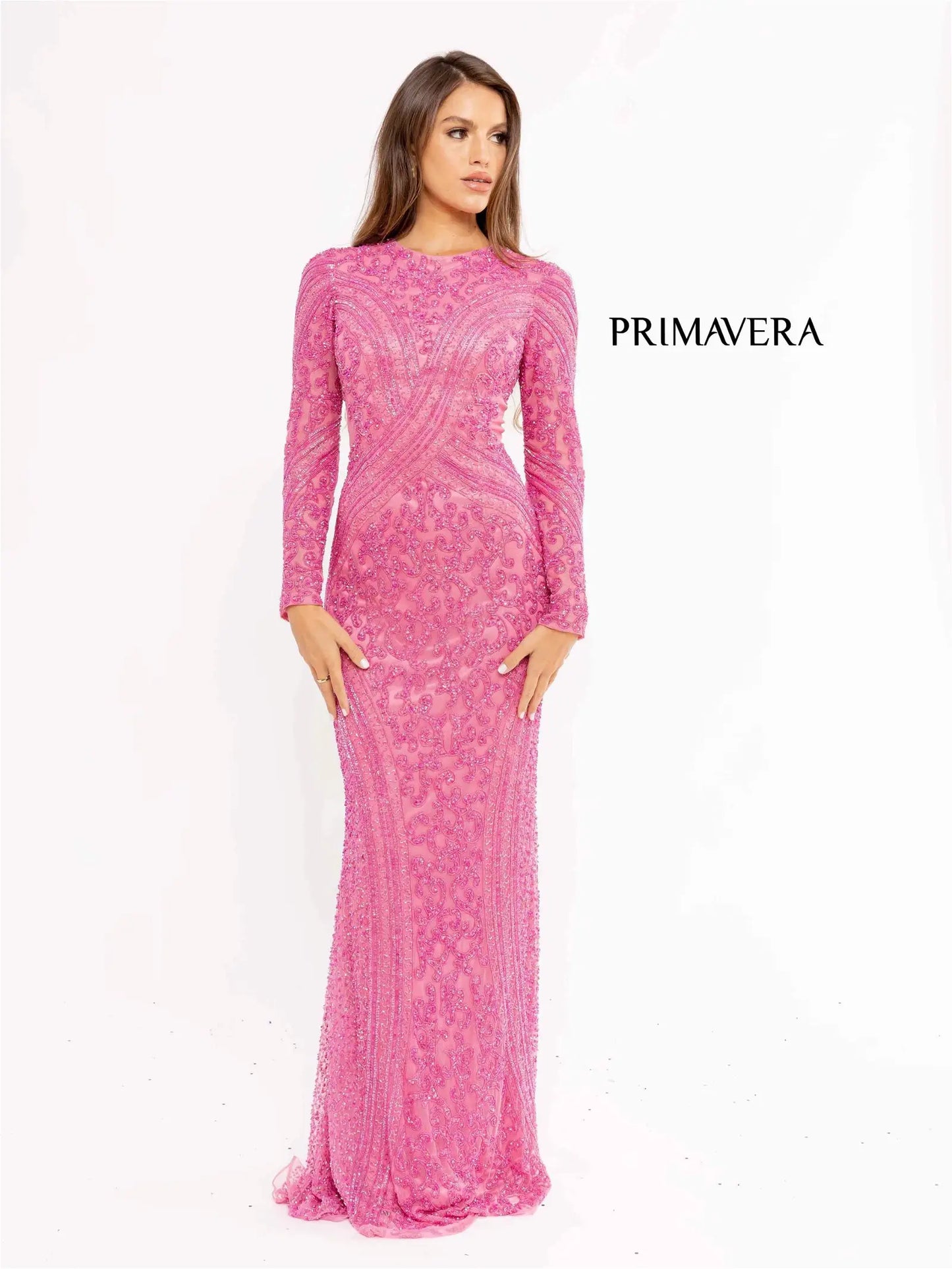 Primavera Couture 12031 Prom Dress Long Beaded Dress