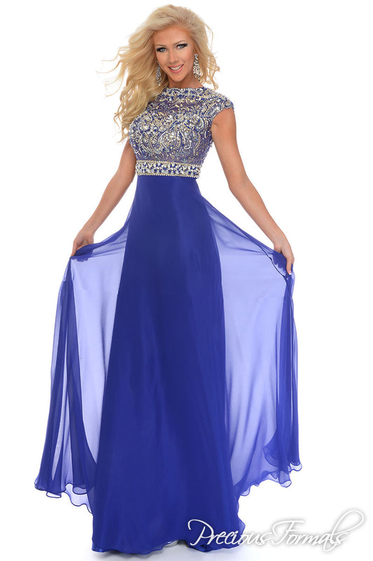 Precious Formals style 70198 size 20 Royal Blue prom dress pageant