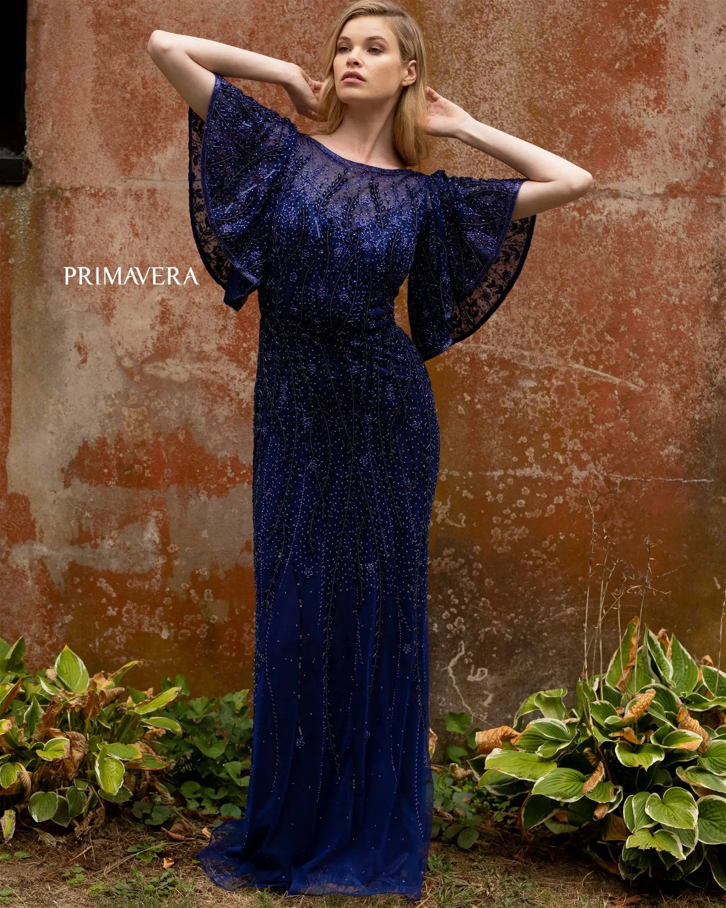 Primavera Couture 3681 Prom Dress Long Beaded Gown. This gown is beautiful with the sleeves plus it has a gorgeous design. 