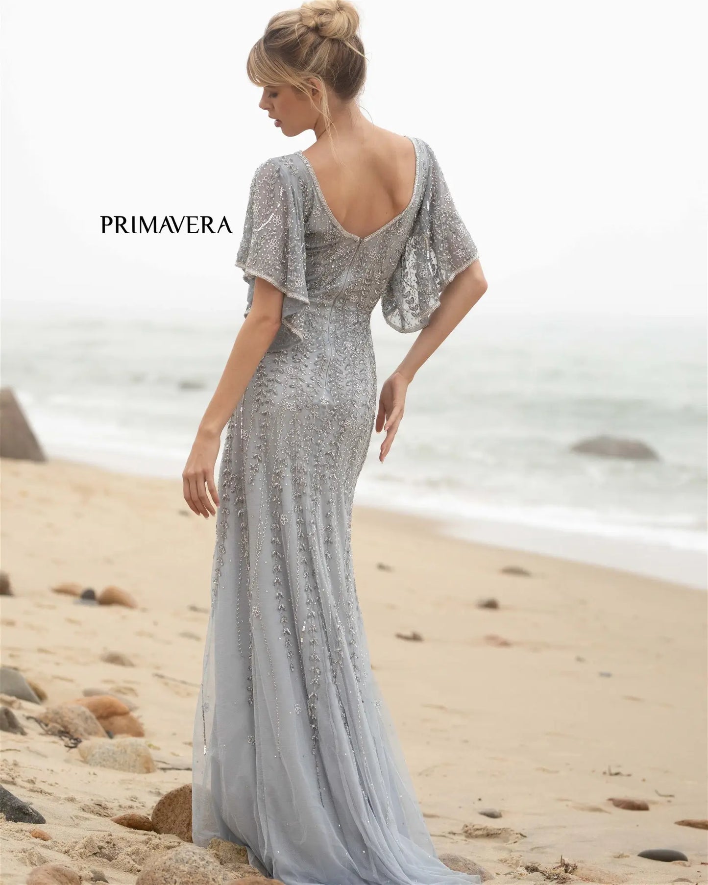 Primavera Couture 3681 Prom Dress Long Beaded Gown. This gown is beautiful with the sleeves plus it has a gorgeous design. 