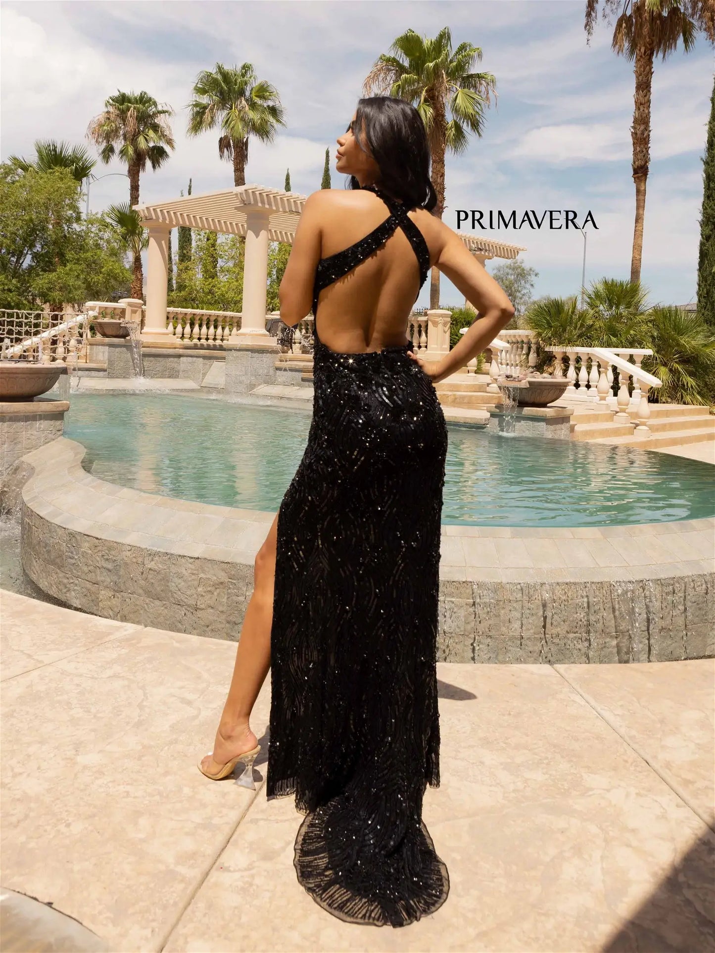 Primavera Couture 3918 Prom Dress Long Beaded Dress. This gown has such a gorgeous design. 