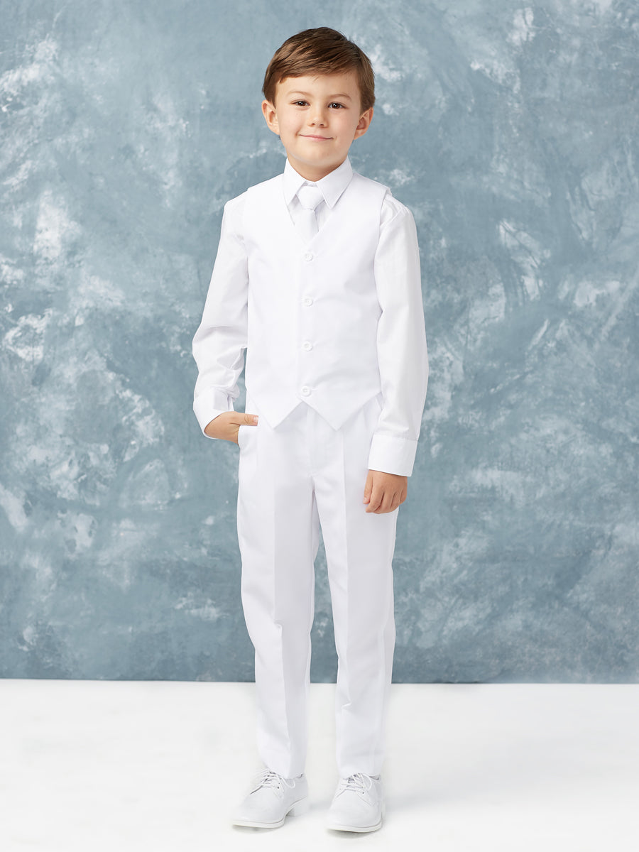 Boy's 5 Piece SLIM FIT Tuxedo Set - Choose Your Color & Size 4020