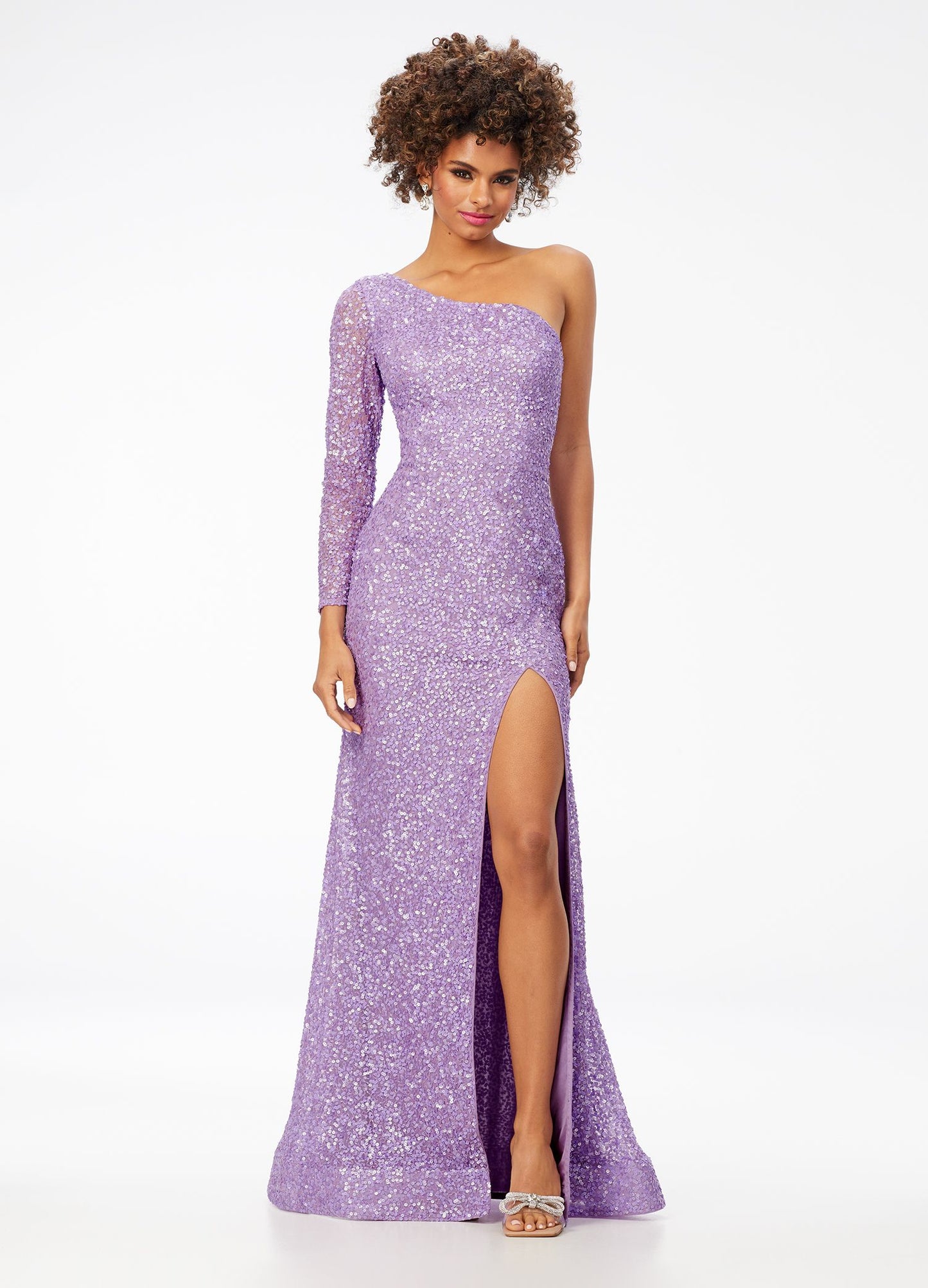 Ashley-Lauren-1977-One-Shoulder-Sleeve-Sequin-Prom-Dress-Pageant-Gown-High-Slit