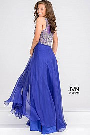 Jovani JVN 48709 Size 6,10 Royal Blue Long A Line Evening Dress Embellished