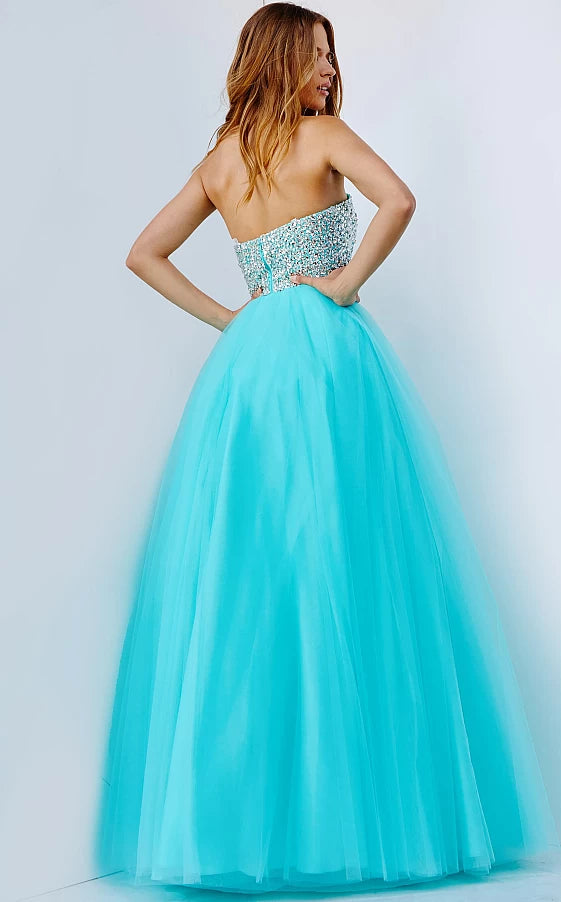 Jovani 52131 Prom Dress Ballgown crystal bodice tulle skirt pageant dresses