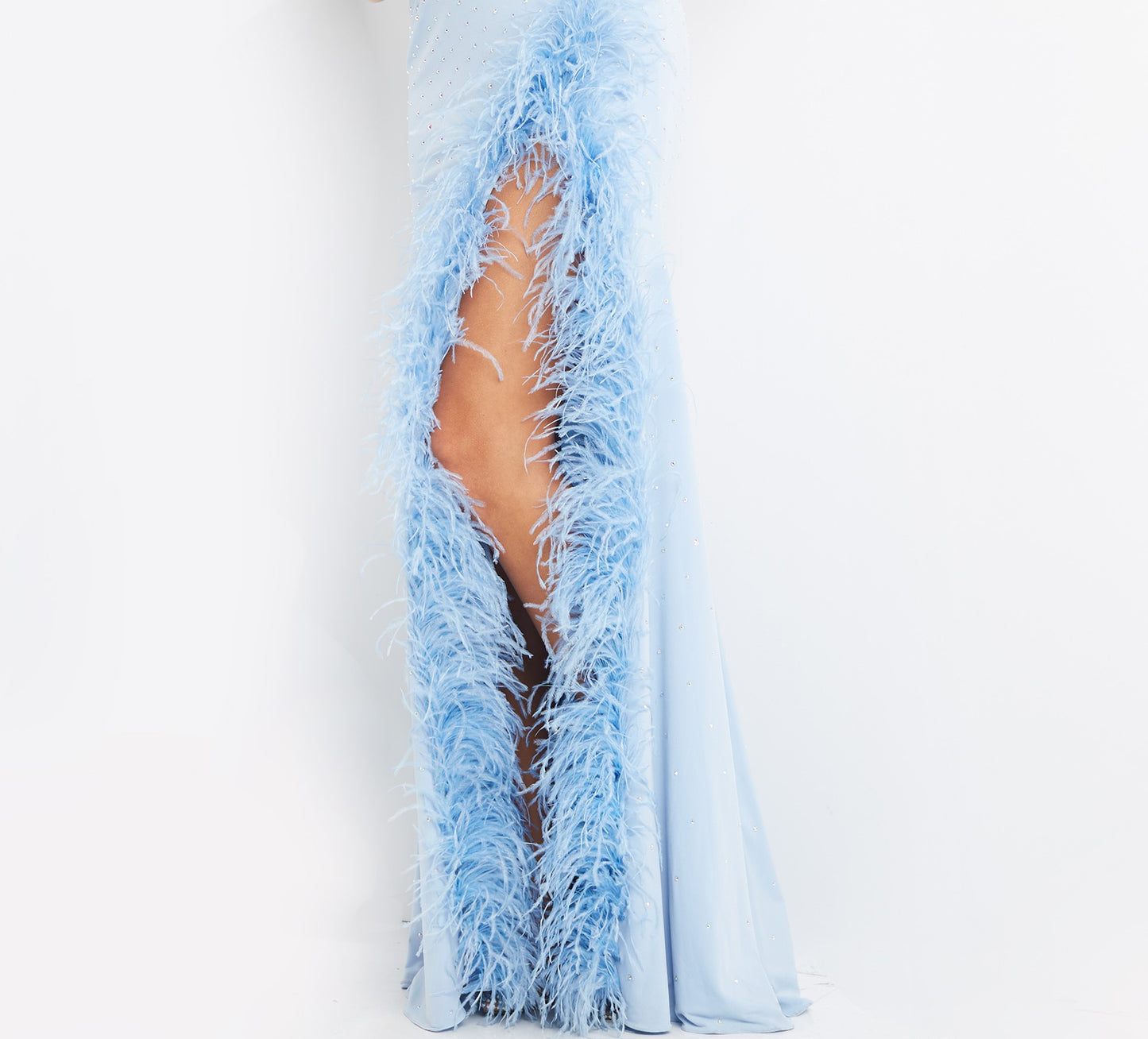 Jovani-08283-LIGHT-BLUE-prom-dress-side-feather-trimmed-slit