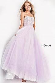 Jovani Kids K02229 This is a beautiful long tulle ballgown that has a straight neckline.  The top is fully embellished. This kids dress is great for tween or preteens for a pageant gown, spring formal or other formal events.