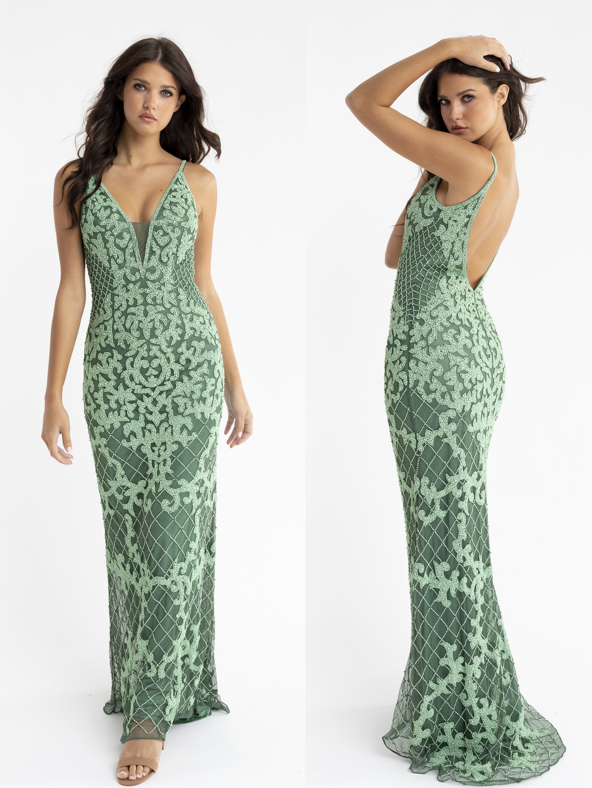 PRIMAVERA-COUTURE-3433-SAGE-GREEN-PROM-DRESS-FRONT-LONG-BEADED-V-NECKLINE-BACKLESS