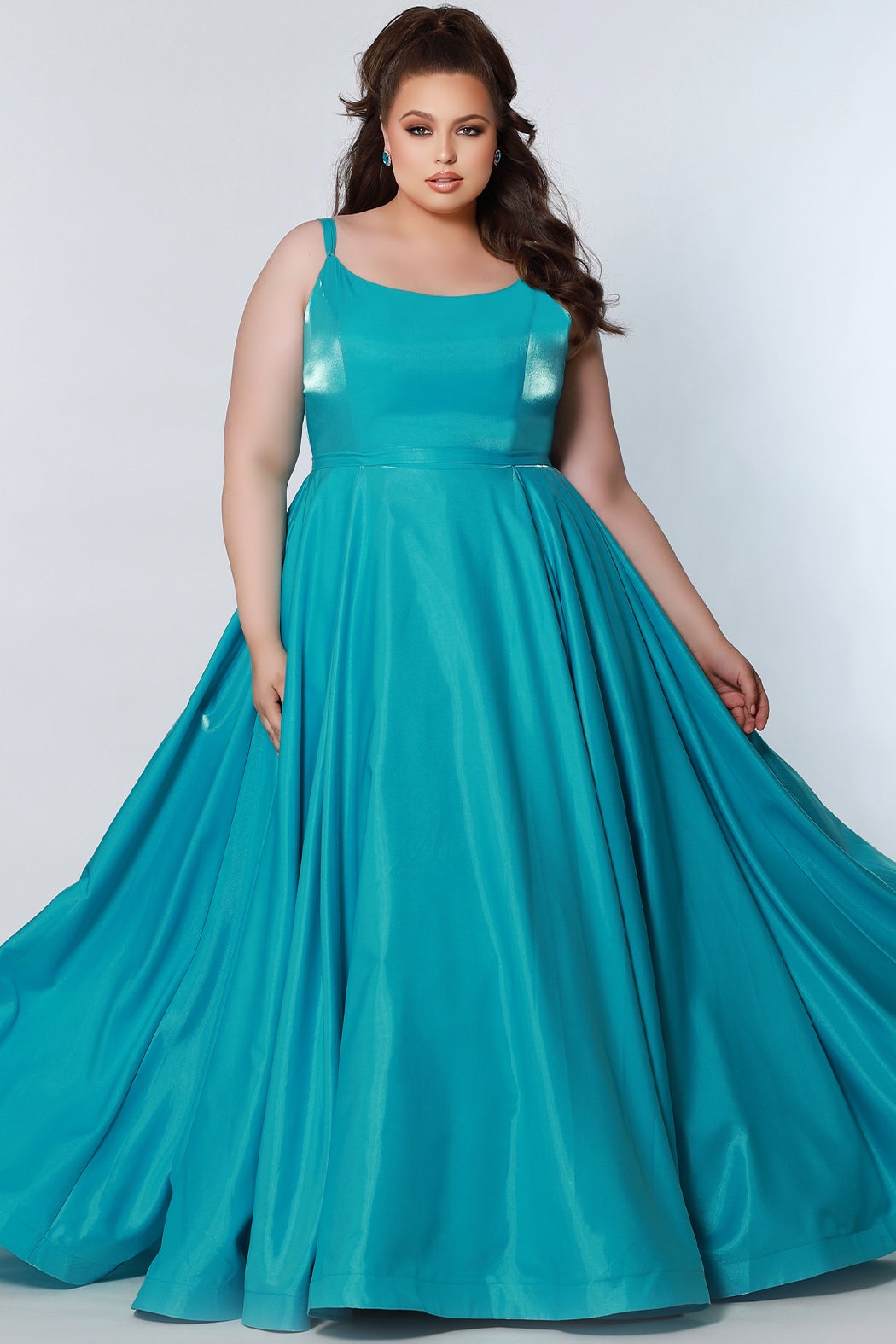 Tease Prom TE2226 Size 18 Sydneys Closet Plus size prom dress Modest A Line Formal Dress