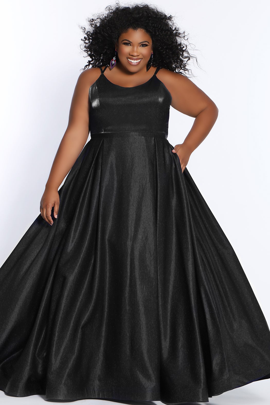 Tease Prom TE2226 Size 18 Sydneys Closet Plus size prom dress Modest A Line Formal Dress