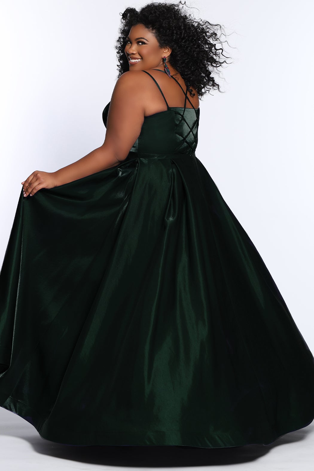 Tease Prom TE2226 Size 18 Sydneys Closet Plus size prom dress Modest A Line Formal Dress